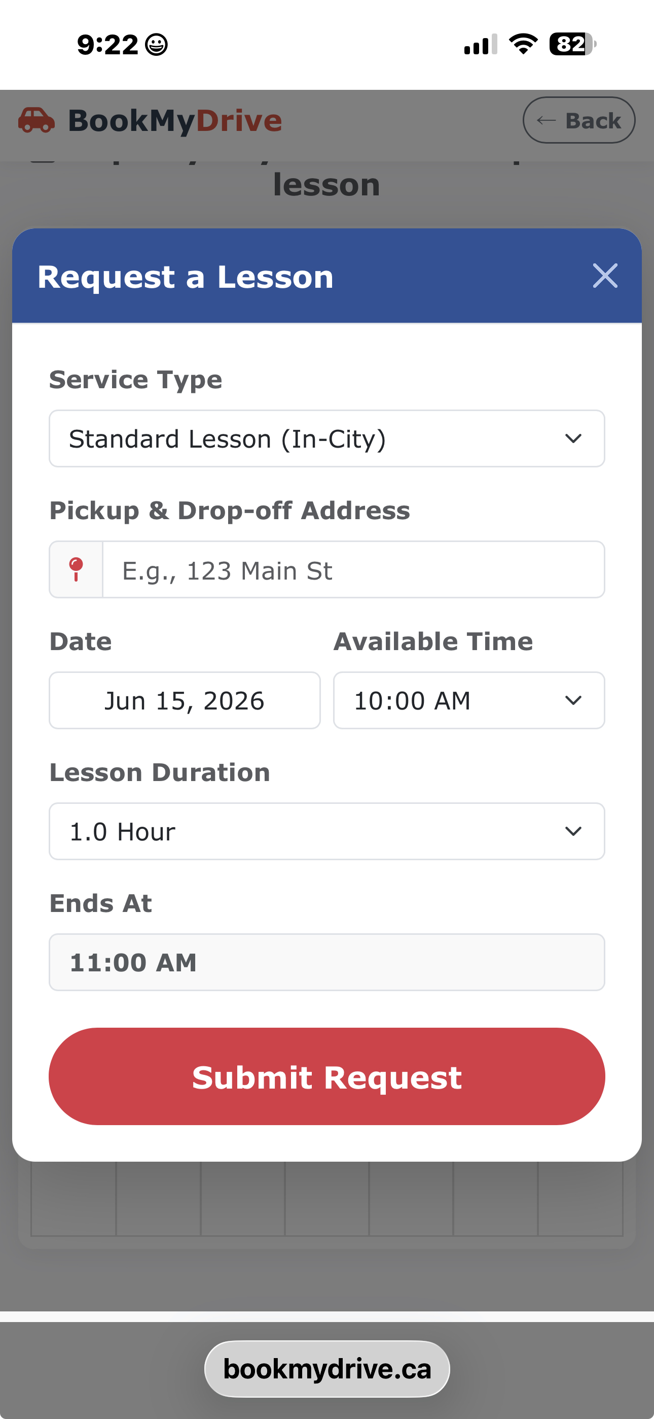 Student App View 2